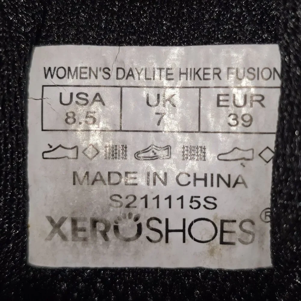 Xero Shoes DayLite Hiker Fusion Women's Sz 8.5 Mulberry Black Trail Hiking Shoes